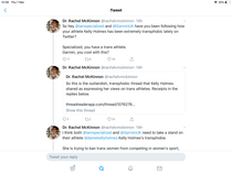McKinnon targeting Kelly Holmes