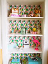 Up cycling plain white bookcase - need suggestions!
