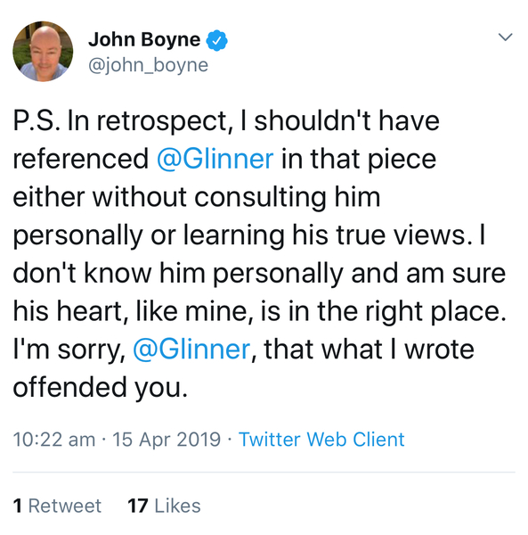 John Boyne's new book 'My brother's name is Jessica'.