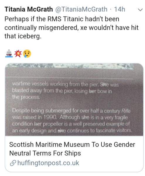 Museum forced to stop calling ships "she"
