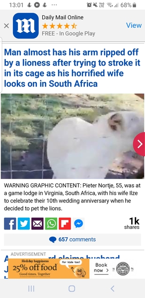Bitten by lion - GP?