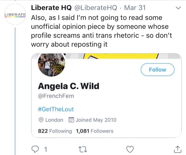 Fantastic report from Get The L Out - please share widely