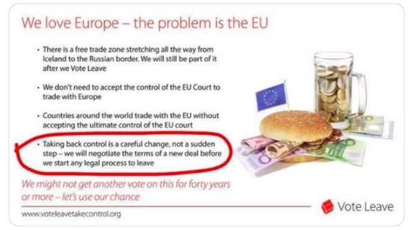 Leavers being so dead against a second referendum is just proof they know they'll lose, surely?