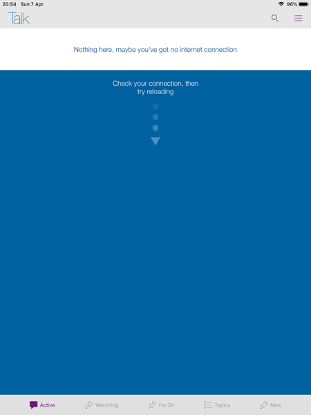 App won’t connect to the internet