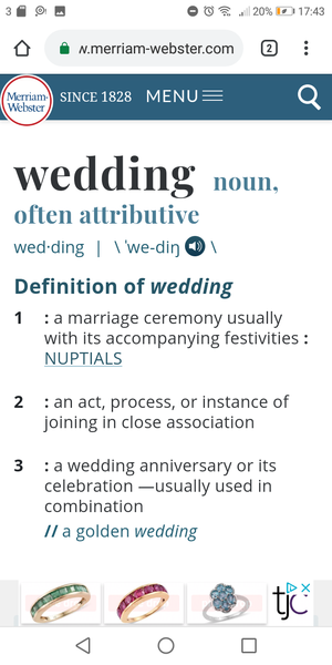 Wedding reception- takeaway at home?