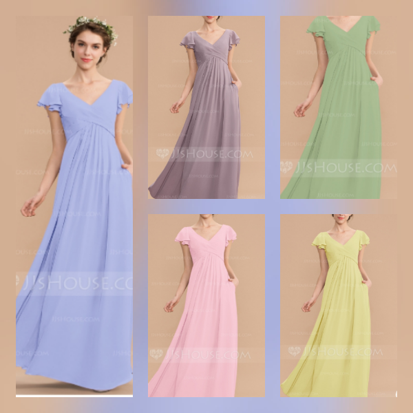 Rainbow themed - what colour for bridesmaids?