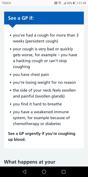 A nagging cough that will not go away...