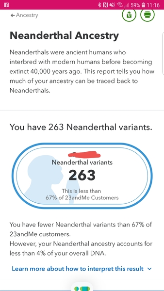 Ancestry DNA test