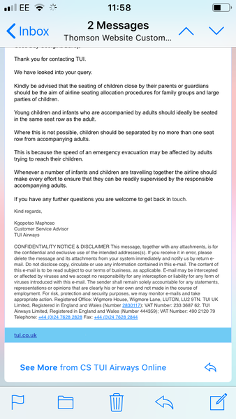 Pre booked flight seats for 2 & 3 y/o's?