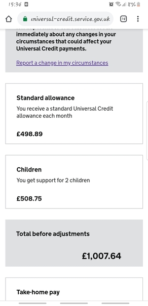 To ask about universal credit?
