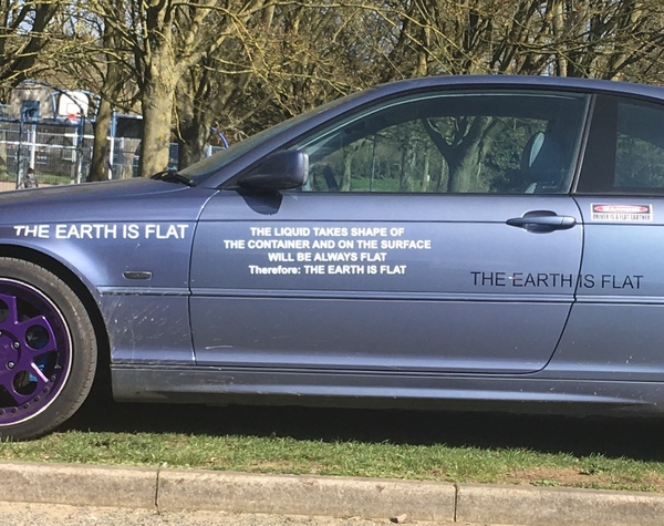 To be amazed that some people actually believe the earth is flat.