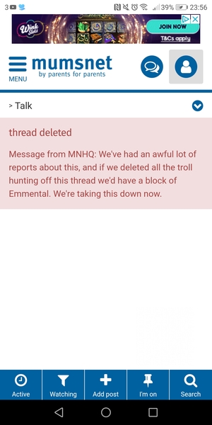To ask for your favourite thread deletion messages ??