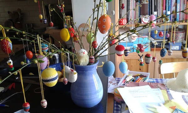 Do you decorate a room with Easter things for the kids?