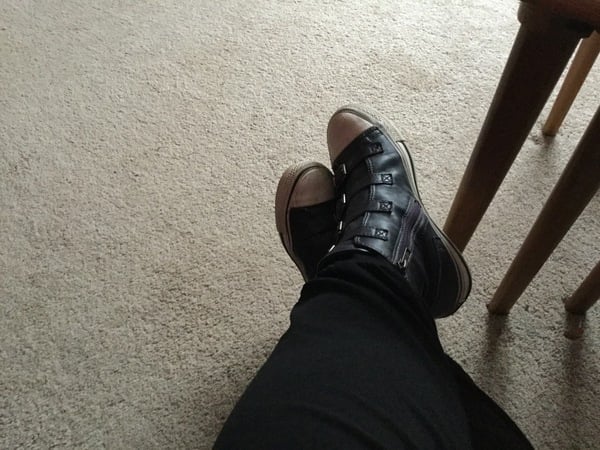 Please settle an argument .......... in other peoples' houses ............shoes on or shoes off?