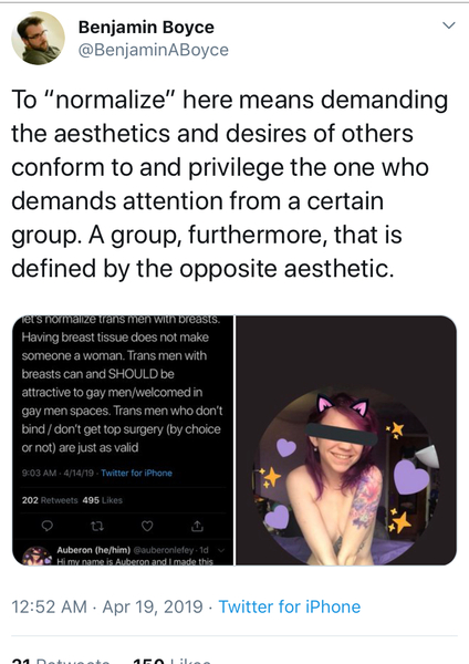 Trans anomalies - where is the celebration of the "male" breast?