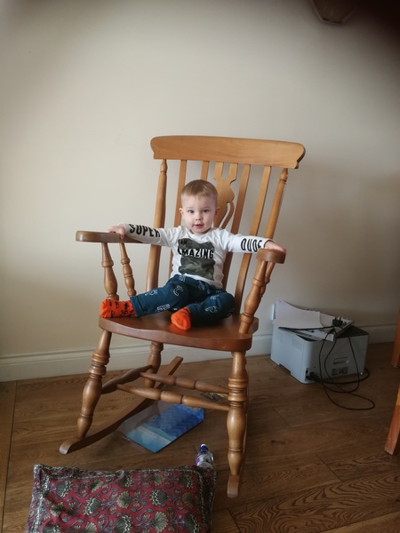 To clap my hands and skip about in a elephantine manner?