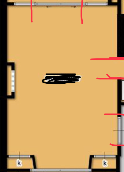 help with awkward living room please