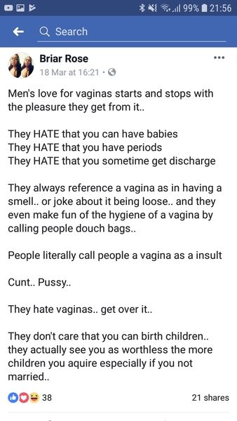 Facebook reporting and their shit “community standards”