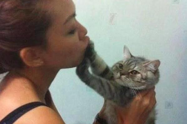 Unwanted hugs and kisses from lady at church