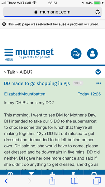 Threads refreshing themselves while I’m reading them.