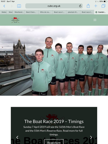Boat race today!
