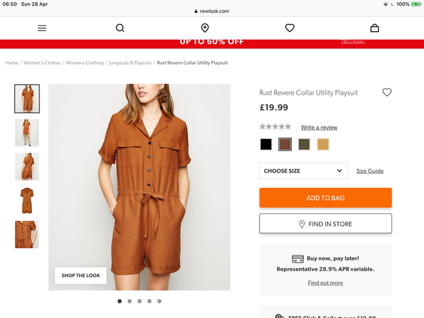 Playsuit with long legs but not culottes!