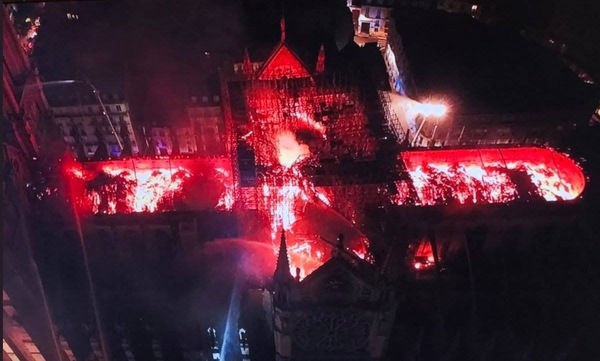 Notre Dame cathedral is on fire!