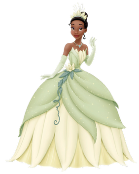 Does anyone know what the back of Disney;s Princess Tiana's dress looks like?