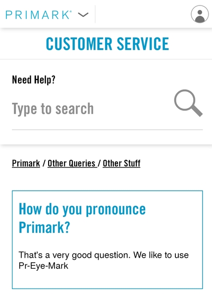 How do you pronounce Primark?
