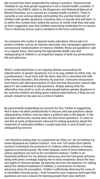 Twitter bans