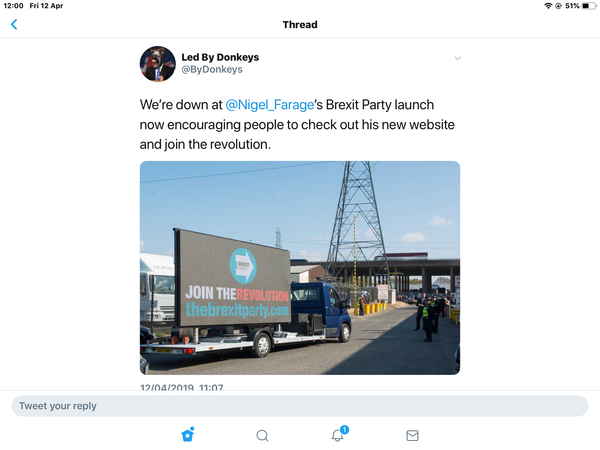 Check out The Brexit Party website. Seriously.