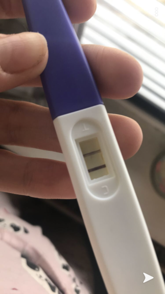 tested early, non-sensitive test, strong positive - twins??????