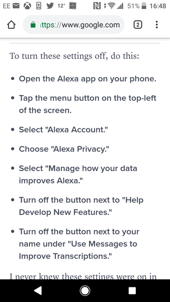 Amazon listening in via Alexa ...