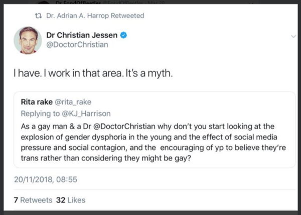 Times article - calls to end transgender 'experiment' on children