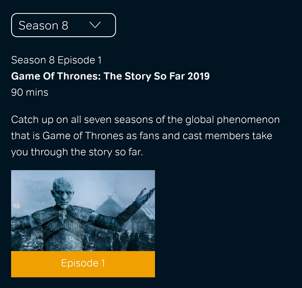 GAME OF THRONES SEASON 8. Possible spoilers