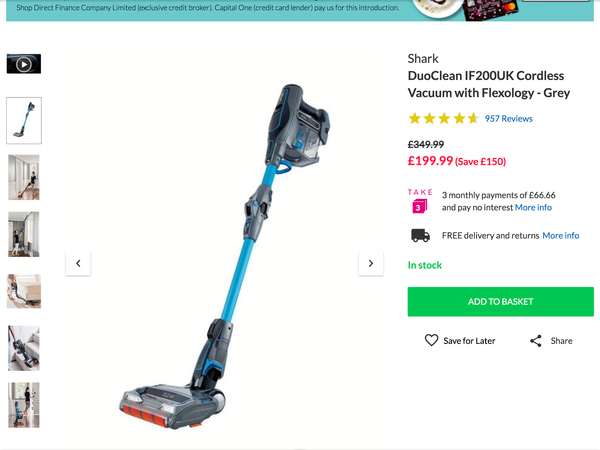 To buy a stick vacuum?