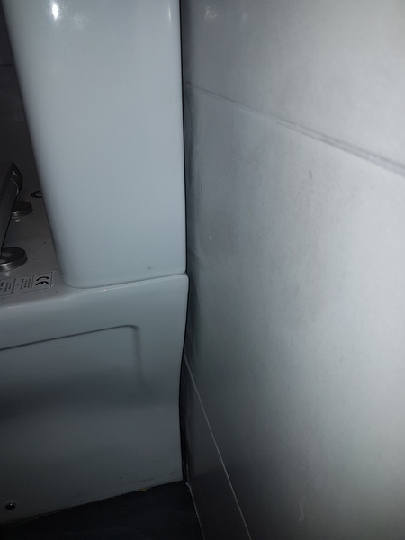 Toilet stands away from wall - is this right?