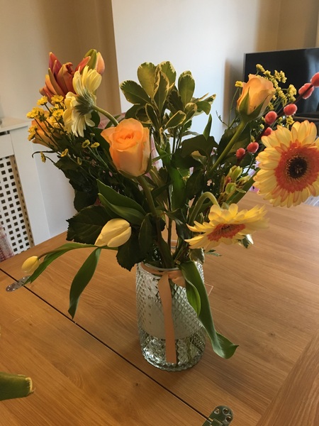 Flowers from Next. 30 pounds a bunch!