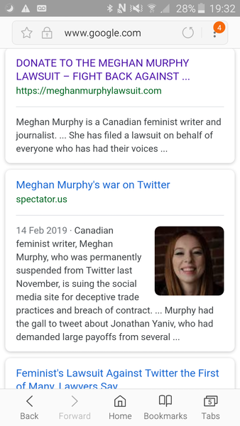 Meghan Murphy lawsuit and Google