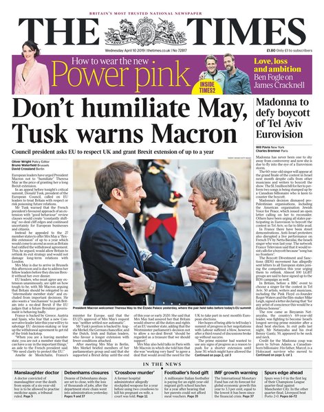 Westminstenders: The gall of the french