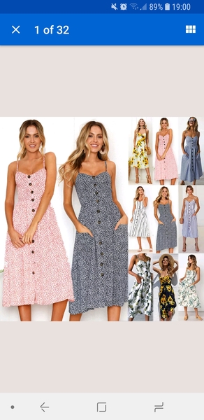 EBay button down summer dresses