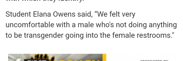 Walkout at US highschool on transgender use of toilets