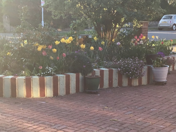 Painted garden walls