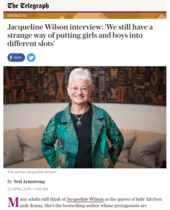 Jacqueline Wilson "very worried" about gender surgery and hormones for children