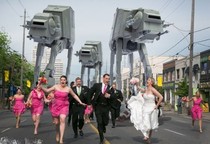 To hate that obligatory bent over kiss so common in wedding photos nowadays?