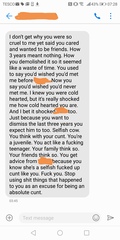 I get abusive text messages like this all weekend from my ex. Not sure what to do.