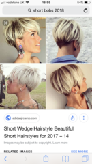 Going from dreary one length below shoulder length hair to short, have I picked some good new style options for me, pics shown.