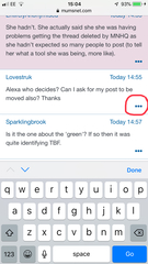 Thread deleted as OP had accidentally identified herself.