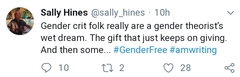 Update: identifying as non-binary for work award