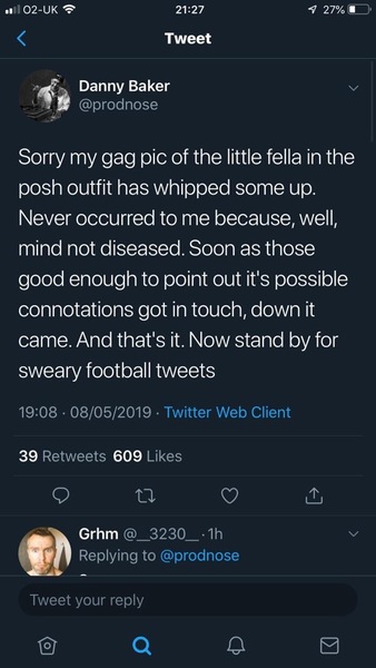 To think Radio 5 host Danny Baker cannot stay at the BBC?
